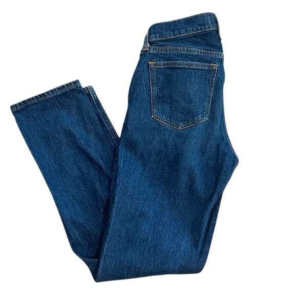 Abercrombie & Fitch Women's 90s Straight Leg Jeans Curve Love Size 25 Mid Rise - Picture 1 of 4